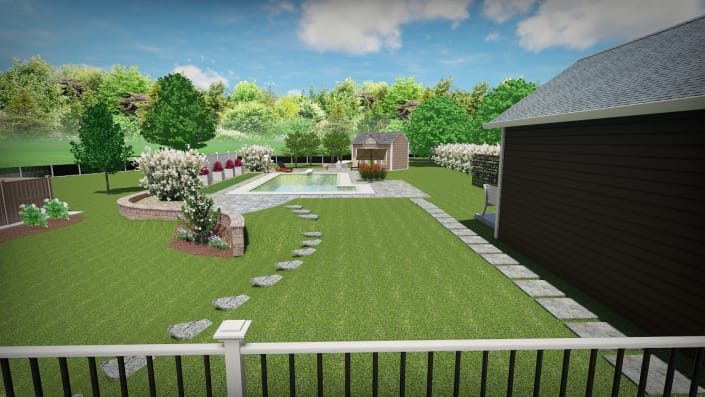 3D landscape plan Latham 3D landscape plan Latham