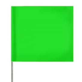 Flagging Design 2 Hour Visit green wire flag - Flagging Design 2 Hour Visit