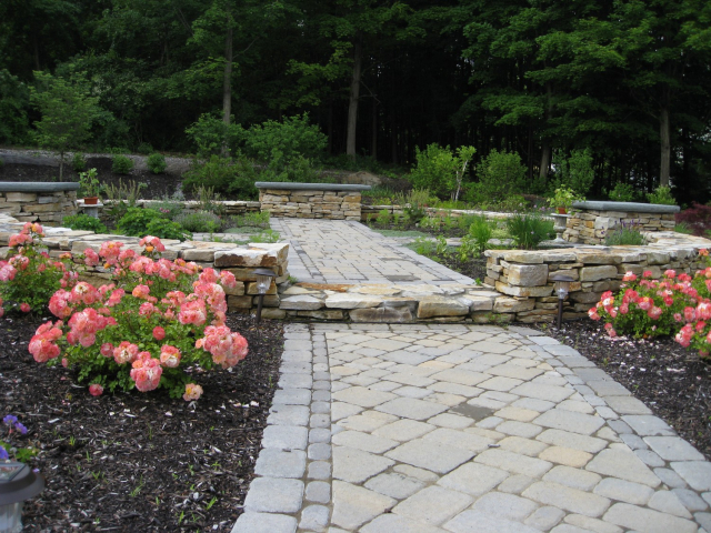 Latham NY circular herb garden natural stone 640x480 c - Latham NY master plan after
