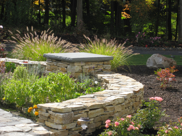 Latham NY natural stone wall garden 640x480 c - Latham NY master plan after