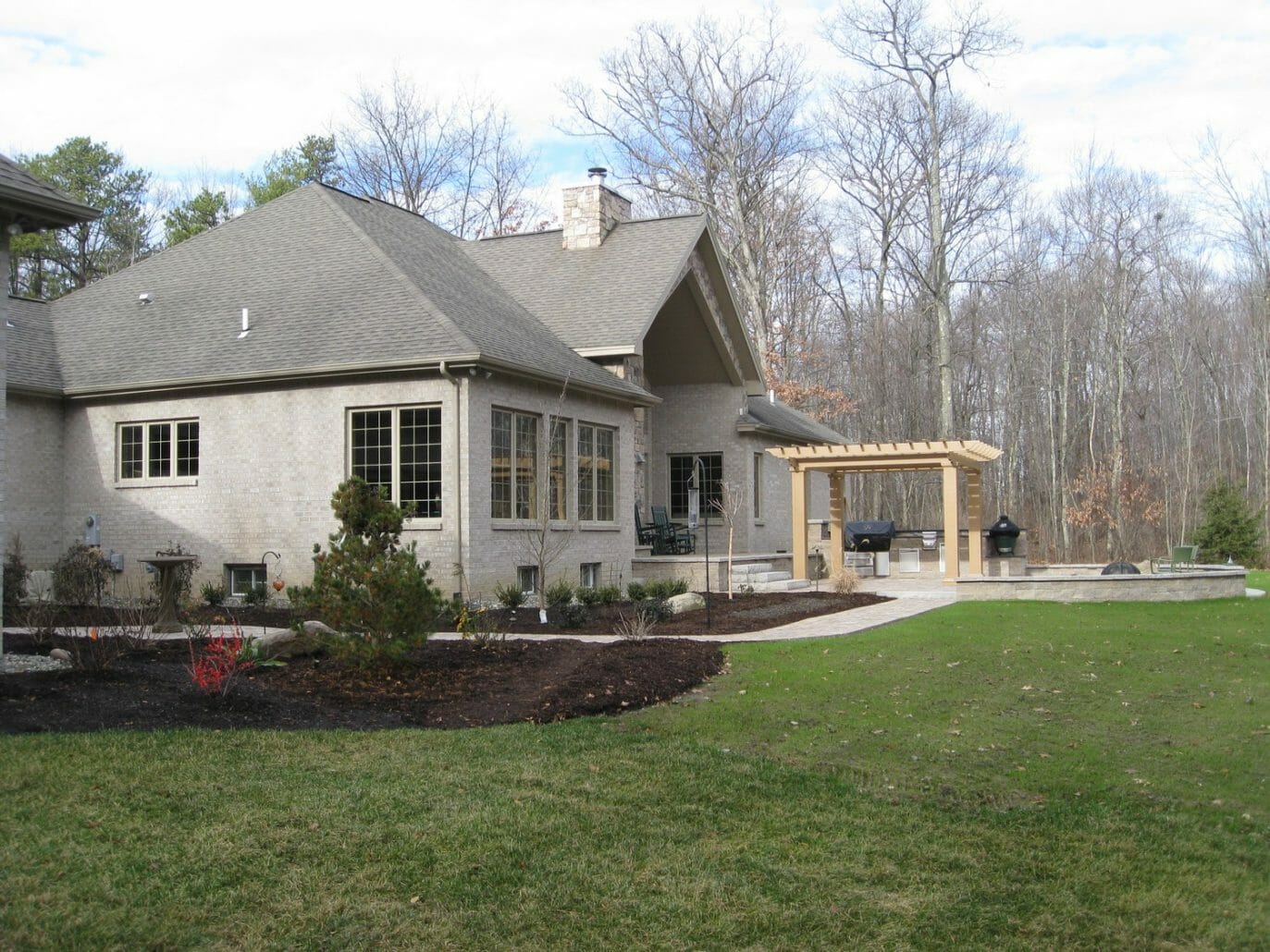 Wynantskill NY backyard landscape patio design 1373x1030 - Landscape Installation Project Consulting